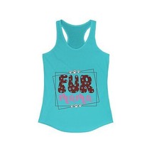 cat fur mama animal lover gift Women&#39;s Ideal Racerback Tank - $18.32+