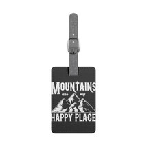 Personalized Luggage Tag | Rectangle | 100% Polyester | Gray Canvas Buckle - £18.58 GBP