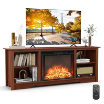 70&quot; TV Stand with 26&quot; Electric Fireplace Insert Remote Control for 75&quot; T... - £372.93 GBP