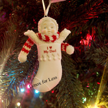 Snowbabies I Love My Dad Stocking Ornament - $10.99