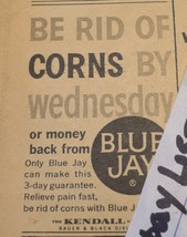 Blue Jay Corn Plaster  Small Vintage Print Ad   2 3/8&quot; x 3 1/4&quot; - £3.05 GBP