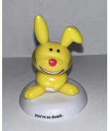 Figurine Jim Benton Happy Bunny “you’re so dumb.” 2 Inch Figure / Cake T... - £11.17 GBP