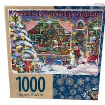 Merry Christmas Shoppe Janet Kruskamp 1000 pc Jigsaw Puzzle MasterPieces #71675 - $14.50