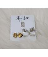 Style and Co Two-Tone 2-PC. Set Hoop Earrings - £10.96 GBP
