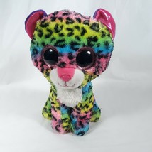 Dotty TY Multi-Color Leopard Sparkle Eyes 9&quot; Tall - £17.95 GBP