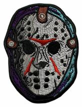 Halloween Horror Embroidered Mask Patch (3.25 X 2.0Hook Fastener -JS6) - $9.99