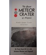 Great Meteor Crater Of Brochure Map &amp; Guide Vtg 1960s  Travel Souvenier - $5.47 CAD