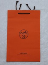 Hermes Orange Paper Shopping Gift Bag Tote Small 8.5&quot; x 6&quot; x 2 3/4&quot; - £11.79 GBP