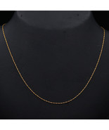 22 Karat Hallmark Strong Gold 19in Rope Chain  Nephew Anniversary Jewelry - $533.51