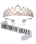 Birthday Tiaras for Girls, Crowns for Women Birthday, Tiara for Women Bi... - £15.69 GBP