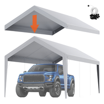 VEVOR Carport Replacement Canopy Cover 10 x 20ft, Garage Top Tent Shelte... - $49.99