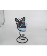 NIB PartyLite Spiral Butterfly Votive Holder P7492 Multi Color Black Stand - €16,41 EUR