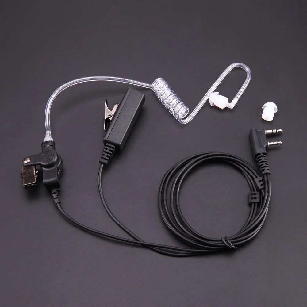 Sporting 1-3pcs Covert Acoustic Tube Earpiece Headset Mic for Baofeng A UV-5R Ra - £23.89 GBP