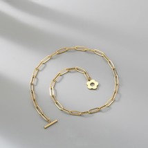 New Arrival Stainless Steel Flower OT Buckle Choker Necklace for Women Girls Wat - $17.64