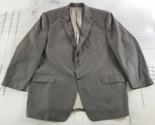 Michael Kors Sport Coat Mens 46R Grey Striped Pinstripes Two Button Wool - $39.59