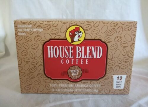Buc-ee's House Blend Medium Roast Premium Arabica Coffee K-Cups 12. lot of 2 - $49.47