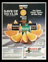 1984 Minute Maid Frozen Concentrated Orange Juice Circular Coupon Advertisement - £15.14 GBP