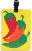 Luggage Tag Chile Peppers Identification Label Suitcase Backpack ID Trav... - $11.77