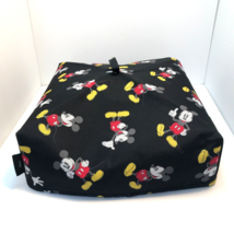Disney Mickey Mouse Picnic Time Black Thermal Insulated Collapsible Food Cover - £6.98 GBP