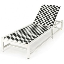Patio Adjustable Reclining Chair Lounge Chair Chaise for Garden Deck Wheel - $4,854.35 MXN