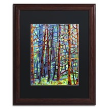 In a Pine Forest by Mandy Budan Wood Frame, 16&quot; x 20&quot;, Black Matte - £62.24 GBP