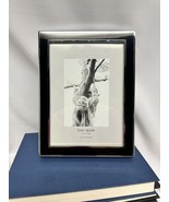 Kate Spade Perry Street Black Picture Frame 5x7&quot; Enamel/Silverplate Lenox - £20.56 GBP