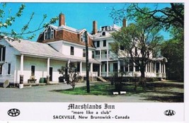 Sackville New Brunswick Postcard Marshlands Inn Canada Colonial - £2.31 GBP