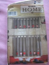 Simplicity Home Pattern 8695 Abbies  Jiffy 6 pack Appliqed Curtains - $5.27