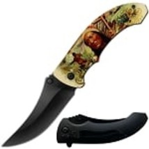 BOOK#444 - Native American Indian Spring Assisted Open Folding Knife - £20.86 GBP