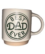 “Best DAD Ever”4 1/2”Hx4”W Oversized 20oz Stonewear Coffee Mug Cup-NEW-S... - $24.63