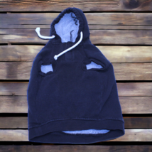 Blank Puppy Dog Sweater Hoodie Sweatshirt Plain Black Warm Pet Fleece Po... - £10.30 GBP