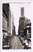 New York RPPC Postcard NYC Through 42nd Street World&#39;s Busiest Street 1920s - £3.95 GBP