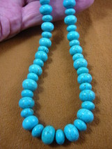 (v326-14) 18&quot; long Chinese green blue turquoise beaded Necklace fashion JEWELRY - £46.30 GBP