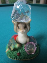 Charming Tails By Fitz &amp; Floyd Figurine &quot;You&#39;re A Real Gem&quot; Inspirational - £35.30 GBP