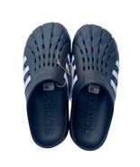 Adidas Mens Adilette Clog Black White Sripe Slip On Lightweight Casual Shoe - $607.95 MXN