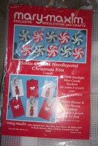 Mary Maxim Plastic Canvas Christmas Needlepoint #7409 - 6 Shirt &amp; tie $ ... - $6.25