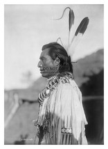 &quot;Crows Heart&quot; Native American Man 1908 By Edward S. Curtis 5X7 Photo - £6.76 GBP