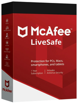 McAfee LiveSafe, Lifetime, 1 Device, Key - $29.00