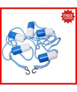 High-Visibility 16ft Pool Safety Line with Stainless Hooks &amp; 5 Floating ... - $49.57 CAD