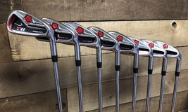 USED Mens T11 Powerback Golf Clubs Iron Set #4-SW Regular Flex Steel 3184-E7OI - £216.99 GBP