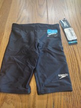 Speedo Powerflex Size 22 Black Boys Swim Shorts - $43.55