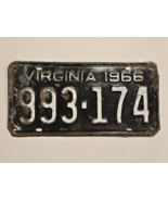 VIRGINIA-1966 License Plate #993-174 Retro Vintage-DECOR-MAN CAVE - $21.62