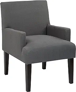 Osp Home Furnishings Main Street Upholstered Guest Chair With Espresso F... - £228.84 GBP