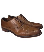 Johnston Murphy Shoes Mens 10.5 Brown Leather Oxford Brogue Dress Lace U... - $60.91 CAD