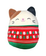 Kellytoy Squishmallow Cam The Cat in Christmas Holiday Sweater 10&quot; Plush - £17.90 GBP