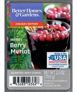 Merry Berry Merlot Better Homes and Gardens Scented Wax Cubes Tarts Melts - £2.94 GBP