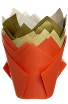 2-15 PK Thanksgiving Fall Autumn Large Pleated Baking Cups Wilton Muffin Cupcake - £7.61 GBP