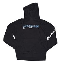 Hey Dude Nylon House Sweatshirt Adult Large Black Hoodie Pullover Street... - $14.70