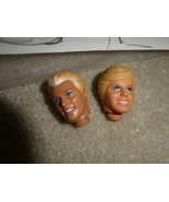 Lot of 2 Vintage 1980s Barbie&#39;s Ken Blonde Hair Doll Heads - $24.32 CAD