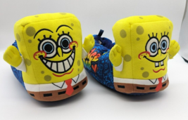 SpongeBob Squarepants Boys Girls Slippers Size 4-5 Graffiti Print - £7.79 GBP